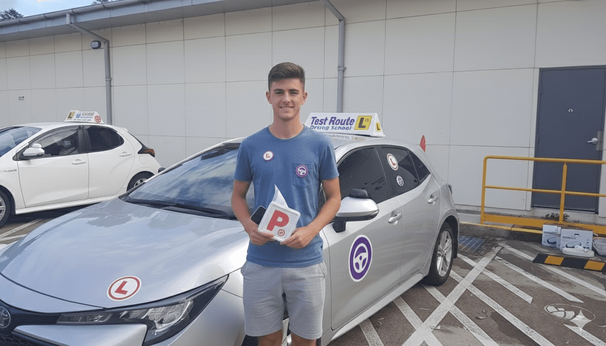 Automatic Driving Lesson with Test Route Driving School